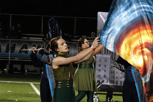 Chesapeake High School Marching Band Performing